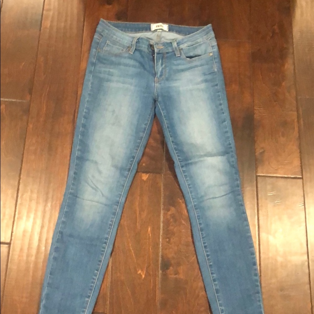 Paige Verdugo Ankle Skinny Opal Wash Jeans Sz 27